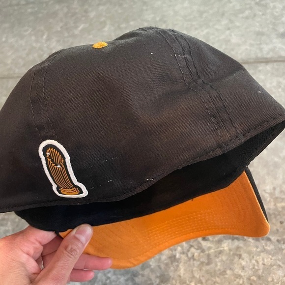 Vintage San Francisco Giants 2010 World Series Champions Hat Stretch Y2K New Era - Picture 8 of 13